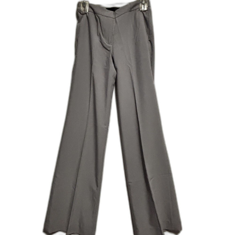 Kardashian Kollection Pebble Gray Wide Leg Trouser Slack Pant Size 4 NWT